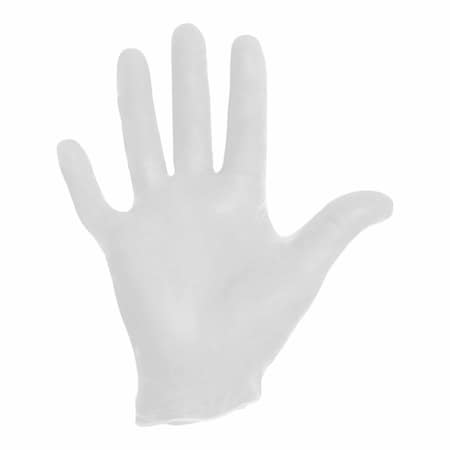 Halyard Disposable Gloves, Vinyl, L, 100 PK, White 50033